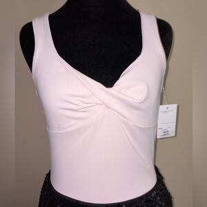 Soft Pink Bow Detail Bodysuit by SO NWT